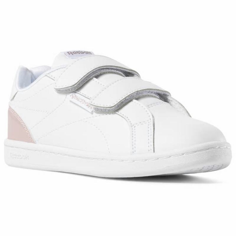 Tenisi Reebok Royal Complete Clean 2v Fete Albi/Roz Romania EJ2707XL